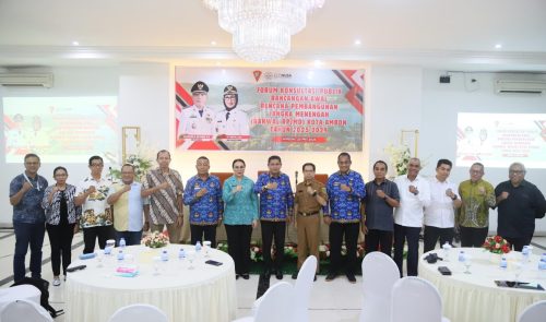 Kegiatan Forum Konsultasi Publik Rancangan Awal Rencana Pembangunan Jangka Menengah (RANWAL RPJMD) Kota Ambon Tahun 2025-2030, Selasa 30 Mei 2025