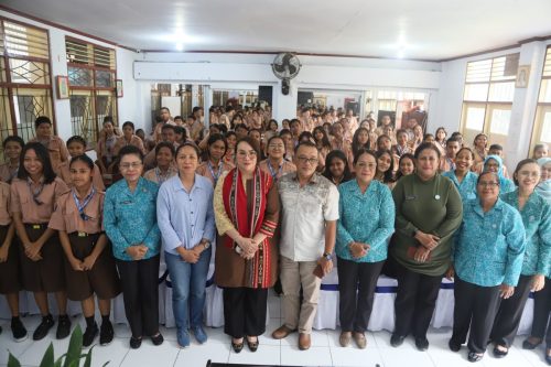 Sosialisasi Pola Pencegahan Kekerasan Terhadap Perempuan dan Anak, Berlokasi di SMP Negeri 4 Ambon, Jumat, 8 Agustus 2025