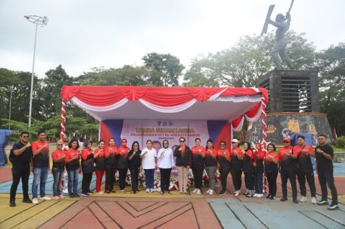 Lomba Senam Lansia Dalam Rangka HUT ke-450 Kota Ambon, Rabu, 20 Agustus 2025