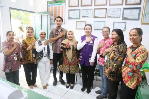 Kunjungan Ketua TP-PKK Kota Ambon ke Psoyandu Mutiara 10, Dorong Optimalisasi Layanan 6 SPM, Kamis 05 Februari 2026